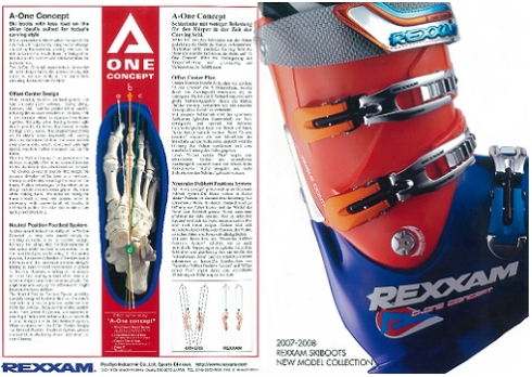 Shots from Rexxam ski boot catalog