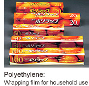 Polyethylene:Wrapping film for household use