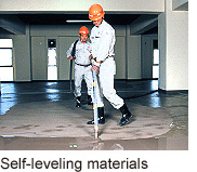 Self-leveling materials